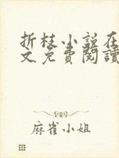 折枝小说在线全文免费阅读无弹窗