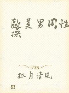 欧美男同性恋互操