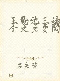 王飞沈玉娇小说全文免费阅读