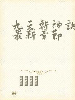 九天斩神诀小说最新章节封面