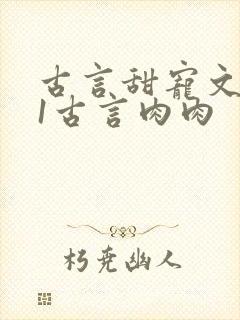 古言甜宠文1v1古言肉肉