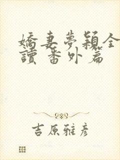 娇妻梦颖全文阅读 番外篇