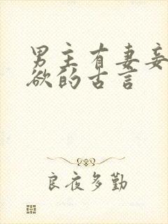 男主有妻妾很重欲的古言