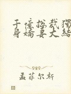 千亿总裁独宠替身娇妻大结局