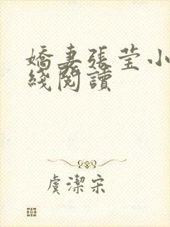 娇妻张莹小说在线阅读