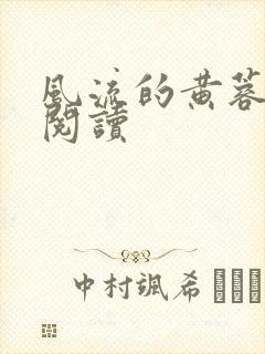 风流的黄蓉在线阅读封面