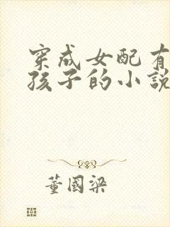 穿成女配有男主孩子的小说