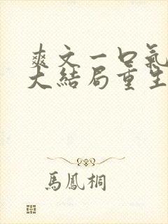 爽文一口气看到大结局重生