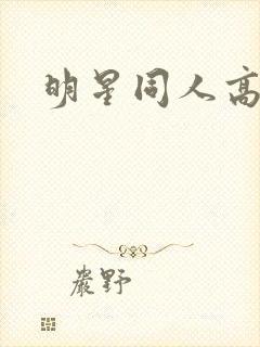 明星同人高h封面