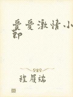 爱爱激情小说细节