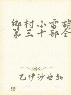 乡村小雷胡秀英第三十部全文