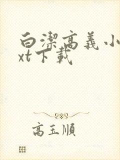 白洁高义小说txt下载封面