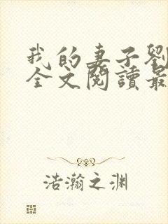 我的妻子刘小敏全文阅读最新章节封面