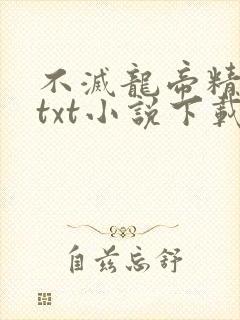 不灭龙帝精校版txt小说下载