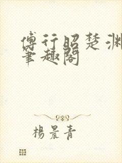 傅行昭楚渊林彦笔趣阁封面