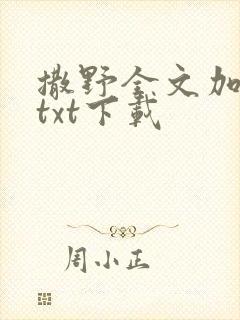 撒野全文加番外txt下载
