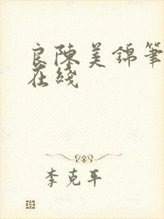 良陈美锦笔趣阁在线