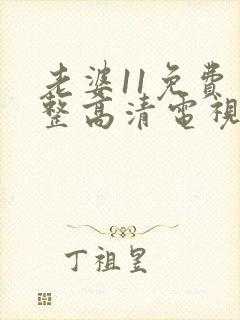 老婆11免费完整高清电视剧