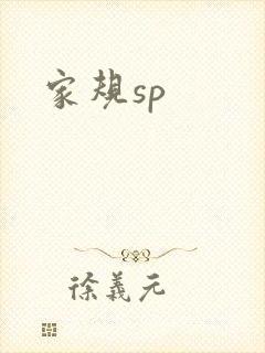 家规sp封面