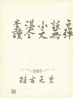 李湛小说免费阅读全文无弹窗封面