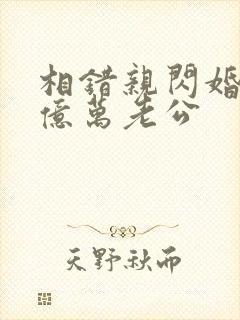 相错亲闪婚嫁给亿万老公