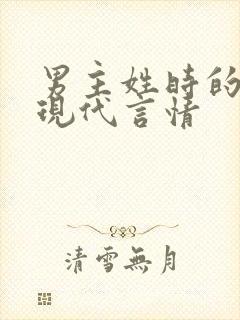 男主姓时的小说现代言情封面