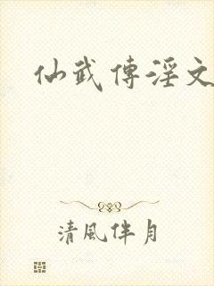 仙武传淫文封面
