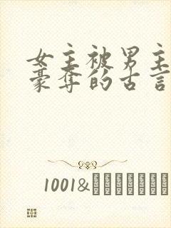 女主被男主强取豪夺的古言封面