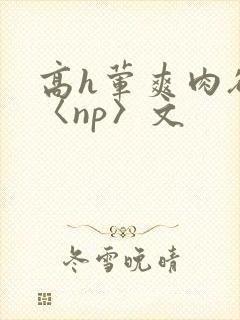 高h荤爽肉欲文〈np〉文封面