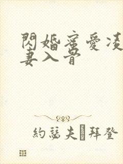 闪婚蜜爱凌总宠妻入骨