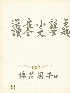 深夜小说免费阅读全文笔趣阁