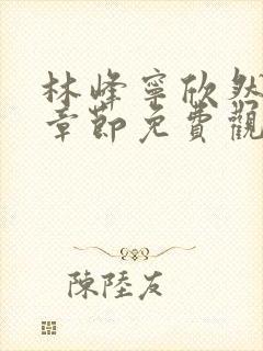 林峰宁欣然最新章节免费观看