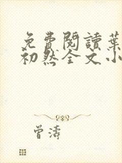 免费阅读叶辰萧初然全文小说