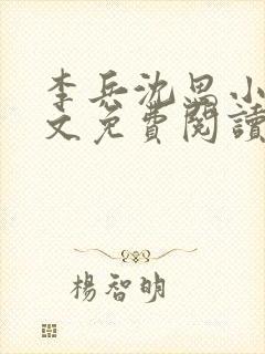 李兵沈思小说全文免费阅读封面