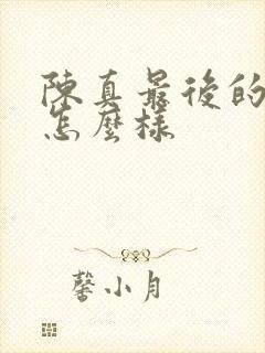 陈真最后的结局怎么样