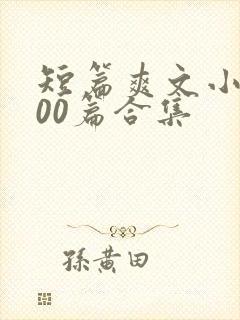 短篇爽文小说500篇合集封面