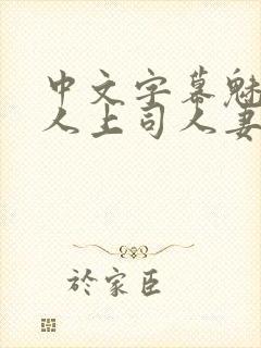 中文字幕魅惑黑人上司人妻