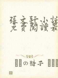 张文轩小说全文免费阅读最新章节