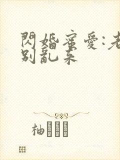 闪婚蜜爱:老公别乱来