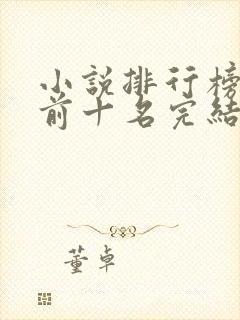 小说排行榜完本前十名完结