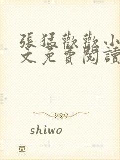 张猛欢欢小说全文免费阅读最新章节