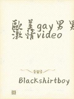欧美gay男男激情video