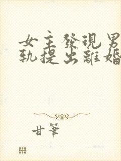 女主发现男主出轨提出离婚的小说