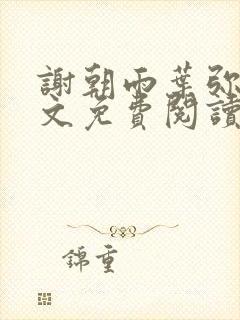 谢朝雨叶弥音全文免费阅读最新章节