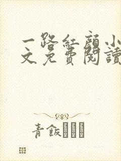 一路红颜小说全文免费阅读无弹窗封面