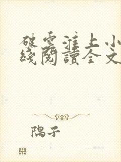 破云淮上小说在线阅读全文封面