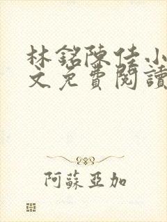 林铭陈佳小说全文免费阅读最新章节