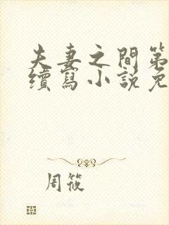 夫妻之间第二部续写小说免费阅读