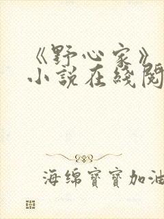 《野心家》原著小说在线阅读