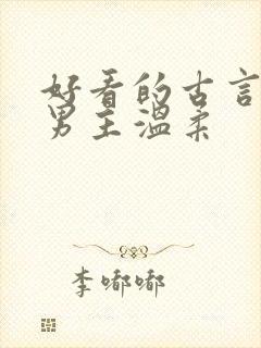 好看的古言小说男主温柔